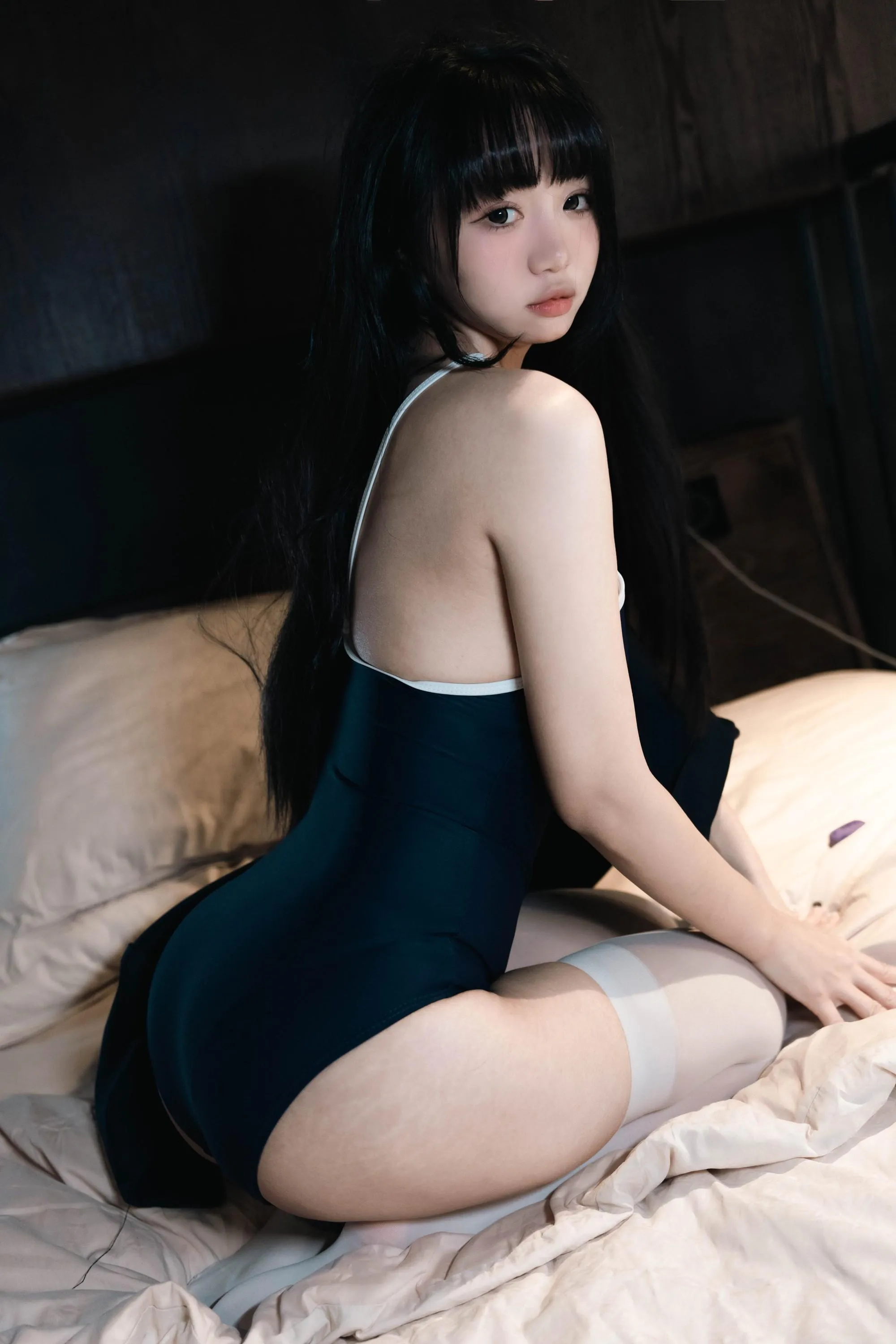柒柒要乖额 – NO.043 白丝死库水 [140P]插图4